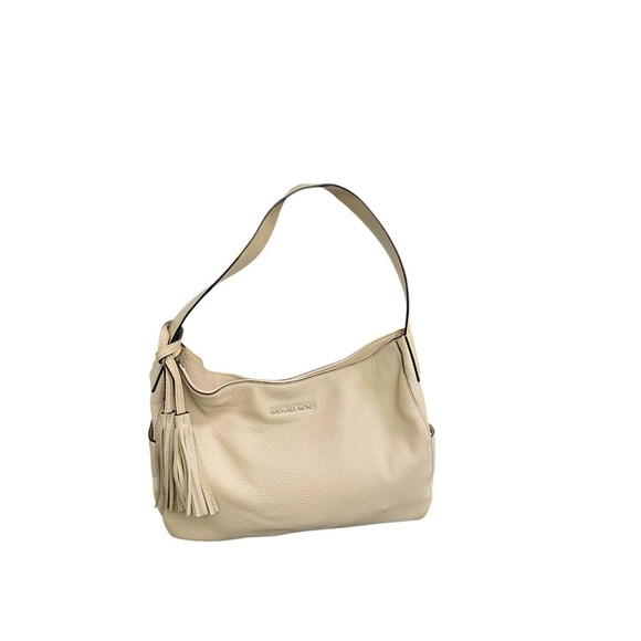 Michael Kors Beige Pebble Leather Shoulder Bag - Picture 6 of 12